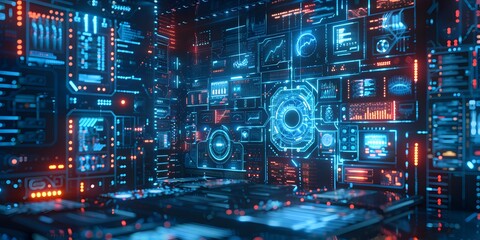 Obraz premium computer circuit board