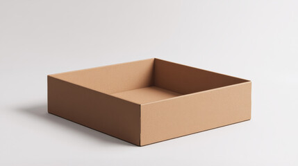 3d open delivery cardboard parcel box vector icon. Isolated carton empty cargo for shop warehouse illustration set. Courier product paper container with tape for logistic, distribution or storage