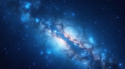 Fototapeta premium Galaxy with stars and a spiral galaxy like structure