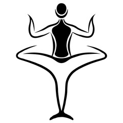 Woman yoga  logo vector templates. Empowered by Balance, Grounded in Grace.