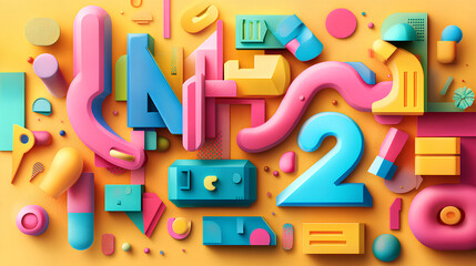 Fototapeta premium Abstract Geometric Colorful Background