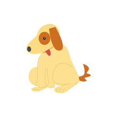 Dog cartoon illustration 