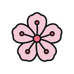 Cherry Blossom Icon: A timeless symbol of elegance and beauty