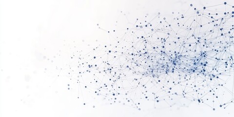 Obraz premium Abstract Depiction of Interconnected Data Nodes and Networks in a Digital Landscape Illustrating Technology and Innovation