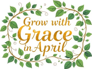 Grow with Grace in April Springtime Leaves