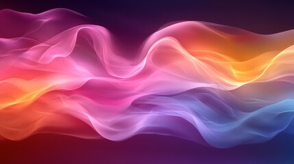 Obraz premium Abstract colorful wavy smoke.