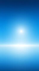 Obraz premium Serene Blue Sky Horizon Bright Calm Peaceful Background