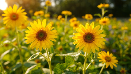 field of sunflowers