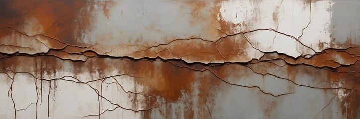 Obraz premium rusty metal background wit holes and dirt