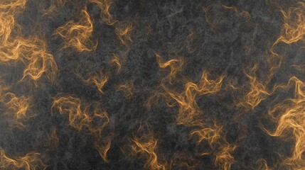 Abstract Golden Embers on Dark Background Texture