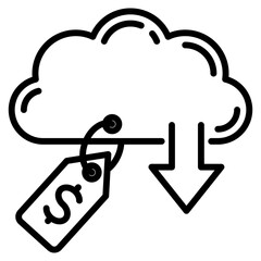 carbon trading single icon