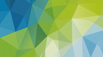 Obraz premium Abstract Green Blue Geometric Polygon Background