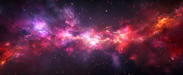 Obraz premium sparkling background of outer space at night