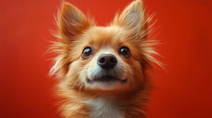 Charming Portrait of a Playful Dog with a Happy Smile