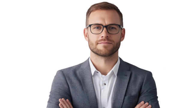 Confident Professional Portrait in Formal Attire