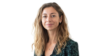 Professional Portrait of a Confident Woman with Long Hair