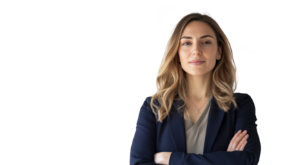 Confident Businesswoman with Arms Crossed
