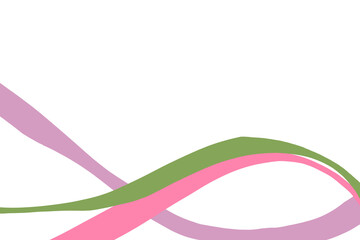abstract colorful wave border