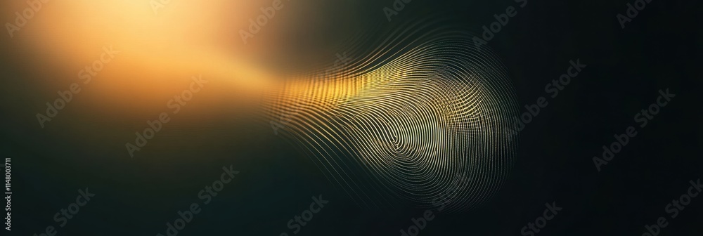 Poster digital fingerprint graphic with vibrant colors and ample copy space for creative design purposes. g