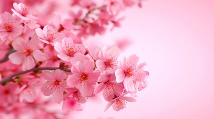 Obraz premium Delicate pink cherry blossoms in bloom