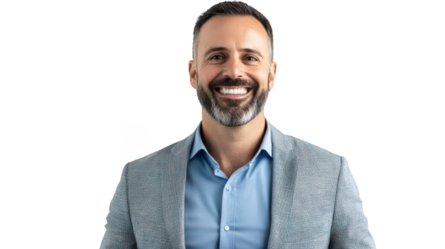 Confident Business Professional Smiling for Portrait