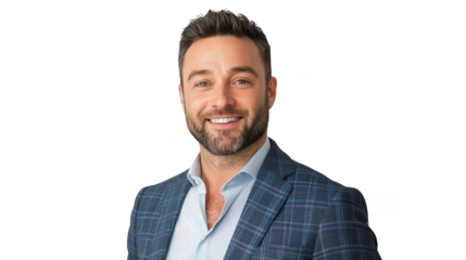 Smiling Professional Man in Business Attire