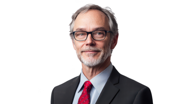 Professional Man in Business Attire with Glasses