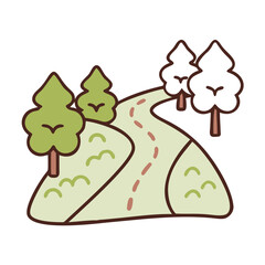 Hiking Trail Icon
