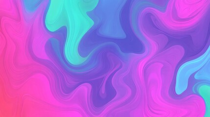 Fototapeta premium Abstract Swirls of Vibrant Pink, Purple, and Teal Hues