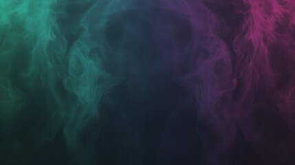 Abstract Teal and Purple Smoke Swirls Background