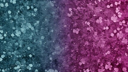 Obraz premium Abstract Teal Purple Watercolor Texture Background with Speckles