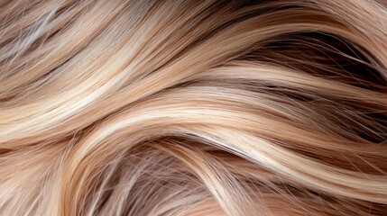 Naklejka premium A close up of a woman's blonde hair