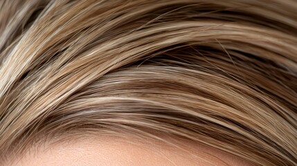 Fototapeta premium A close up of a woman's head with blonde hair