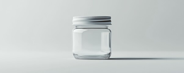 Small Glass Jar Mockup