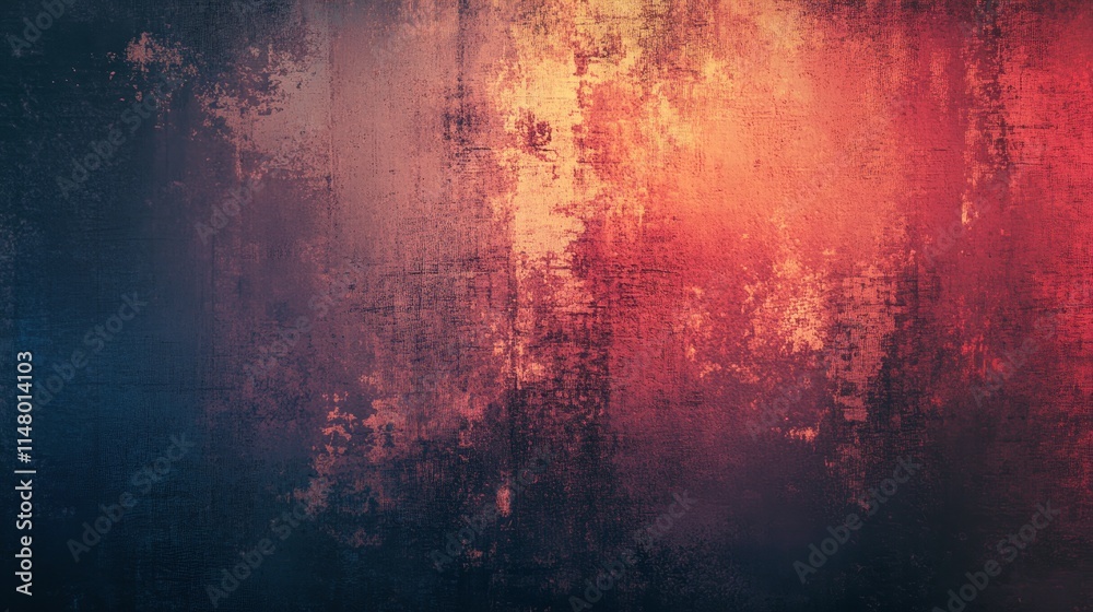 Poster abstract textured background with warm and cool colors blending together in a dynamic display for cr