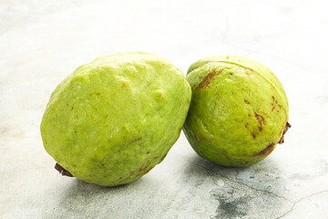 Ripe fresh green green guava