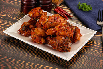 Hot and spicy Buffalo chicken wings