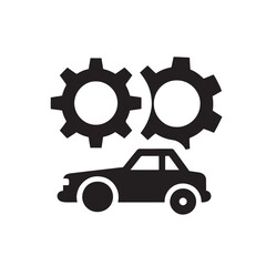 Car repair, service, maintenance icon.