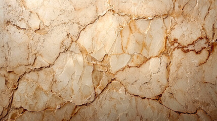 Naklejka premium Beige marble texture with cracks and veins.