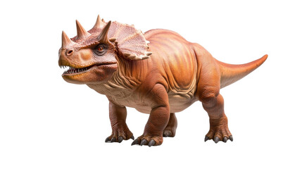 Pachycephalosaurus Dinosaur Isolated. Generative AI