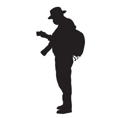 Outdoor Photography Silhouette with Camera Gear