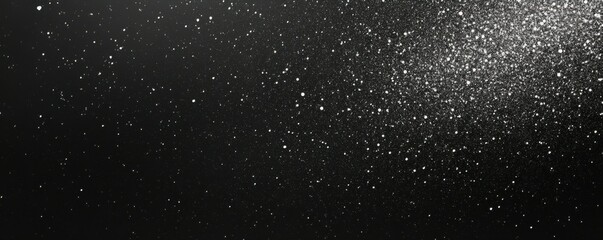 Fototapeta premium Dark grainy background, black white abstract shape banner noise texture poster header cover wallpaper design