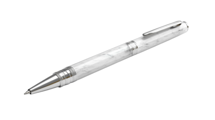 Stylish pen mockup on white background. Generative AI
