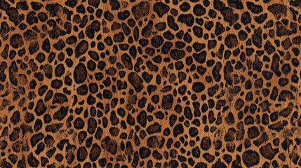 Seamless pattern with leopard print. Animal skin texture.