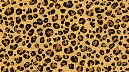 Seamless pattern with leopard print. Animal skin texture.