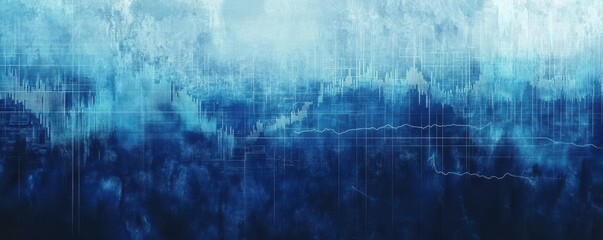 Abstract blue technology communication background featuring stock market economic graphs, business financial concepts, and diagrams