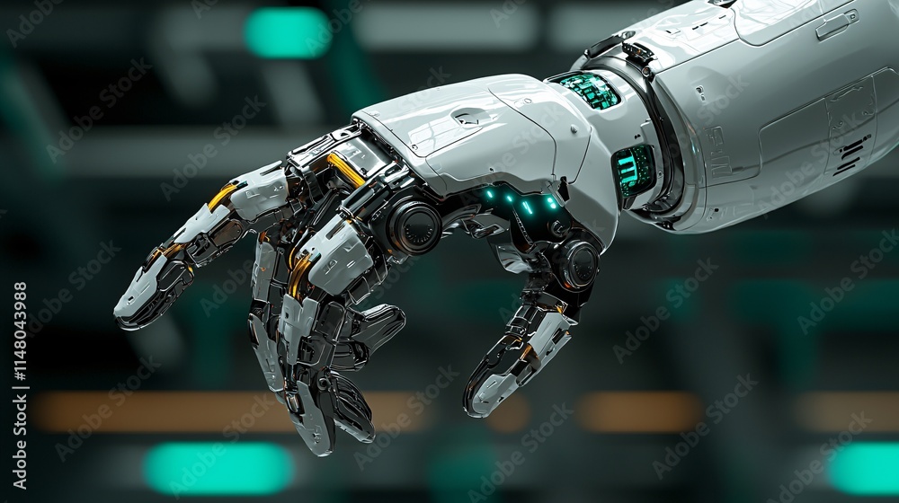 Poster ai-powered robotic arm assisting in the analysis of medical images for precise and quick diagnostics