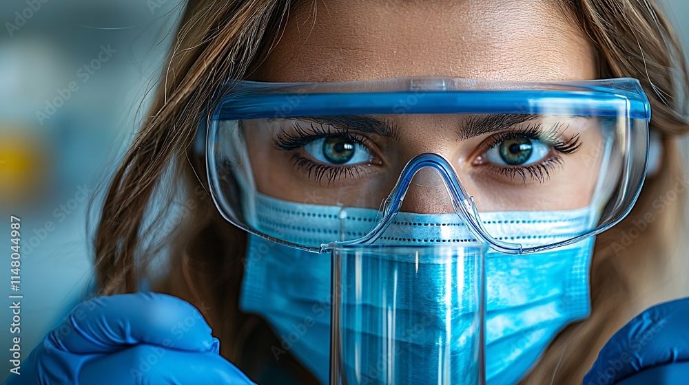 Poster nurse preparing a patient for a routine diagnostic procedure in a bright and clean hospital room sto