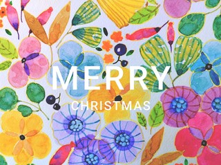 Naklejka premium merry christmas card