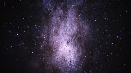 Obraz premium Celestial Canvas A Night Sky Panorama with Milky Way Galaxy